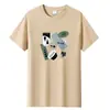 Playera de Manga Corta para Hombre Verano Cuello Redondo Algodón Puro Suelta Juvenil Versátil Estudiante Media Manga Talla Grande para Hombre Venta al por Mayor Transfronteriza