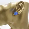 Estoque Pronto do Fabricante 13*14mm Coração Aço Inoxidável Brincos de Gipsofila Cluster de Cristal Coração Pêssego Brincos de Gipsofila Brincos