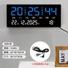 Reloj Electrónico Digital Inteligente de Pantalla Grande para Oficina y Sala de Estar, Reloj Digital con Calendario Perpetuo, Reloj de Escritorio y Pared Luminoso Multifuncional