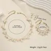 Colar de Pérolas em Camadas, Brincos e Pulseira Conjunto de Joias para Venda Quente Transfronteiriça, Temporada de Casamentos, Joias de Noiva, Joias para Mulheres