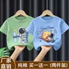 Moda de Verano 2026 para Niños Mayores, Tops Frescos de Verano para Niños, Camisetas de Manga Corta 100% Algodón de Verano, Estilo Urbano de Moda