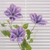 Flor Artificial Hortensia Morada Rosa Flor Artificial Decoración Arreglo Floral Sala de Estar Decoración Boda Diseño Auditorio Flor Falsa Fábrica Venta al Por Mayor