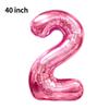 Novo Balão Digital Grande de 40 polegadas Versão Americana 0-9 Imitação de Alumínio Americano Balão para Arranjo de Festa de Aniversário Festa de Balões