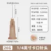 Aguja Dispensadora de Bayoneta de 1/2 pulgada, Acero Plástico de Precisión Boca de 13 mm, Punta de Aguja Dispensadora de Plástico de Boca Plana 25 mm 38 mm