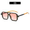 Gafas de sol de moda de doble puente transfronterizas, gafas de sol de celebridad en línea para mujeres europeas y americanas, gafas de sol para hombres 2024
