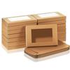 Caja con gancho de papel Kraft transfronteriza, caja de embalaje para carcasa de teléfono móvil, película templada, ventana de manicura, caja de papel para dulces y galletas ultradelgada