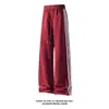 Colección Otoño 2026: Pantalones Largos de Mezcla de Algodón Blanco con Tres Rayas, Tallas M-5XL, HK261033-Especial P32