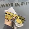 Gafas de Sol Estilo Nuevo 2022 Estilo Europeo y Americano para Mujer Marco Grande Personalizado Gafas de Sol Estilo Sui Gafas de Sol para Sesión de Fotos en la Calle Cyber Celebrar Lisas para Hombre