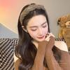 Otoño e Invierno Lana Trenzada Cadena Diadema para el Cabello para Mujer Parte Superior Craneal Alta Cueva de Cabello para Salir Pinza para el Cabello Combinable Diadema para Lavar la Cara Maquillaje Tocado