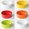 Vajilla de tazón pequeño de melamina, imitación porcelana, tazón especial para hot pot, huevos al vapor y platos al vapor, tazón de ensalada poco profundo, tazón pequeño de plástico de fondo plano