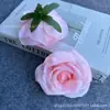 Cabeza de flor de rosa grande de París, flores artificiales, decoraciones para coche de boda, pared floral de boda, flores artificiales de tela de seda, diseño floral, venta al por mayor de un fabricante de arte floral