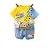 Conjunto de dos piezas de moda para niños 2021 Ropa infantil elegante y de moda para bebés Verano 4 Traje coreano de manga corta para niños de 3 años para la generación