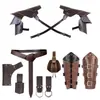 Riñonera YSFYSFTEMU con Forma de Barco Medieval, Estilo Vikingo Nórdico, Accesorio Retro de Cosplay