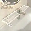 Estante vertical para almacenamiento de grifos para baño, inodoro, lavabo, montado en la pared, no requiere taladro, estante de almacenamiento para fregadero