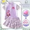 2026 Verano Nuevo Kpop Grupo de Chicas Cazadoras de Demonios Traje de Baño Elegante Infantil Conservador de Dos Piezas con Falda Floral Moderno