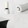Guarda-chuva automático para sol e chuva feminino de uso duplo proteção solar proteção UV guarda-chuva de cola preta logo publicitário imprimível