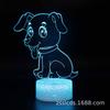Lámpara de Noche 3D Exclusiva Transfronteriza Serie Perro Snoopy, Lámpara de Mesa Táctil Colorida, Lámpara de Regalo Creativa, Lámpara Visual