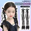 Ventas Directas de Fábrica Peluca Infantil Niña Lazo Trenza Moño de Cabello Artificial Cabeza Redonda Trenza Espina de Pescado Peluca para Bebé Escribiendo