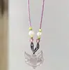 "Cara de Zorro Sueño Morado" Nuevo Colgante Tejido de Zorro Estilo Chino 2025 Nuevo Diseño Collar Estilo Nacional
