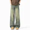 Jeans de Nuevo Estilo Primavera 2026 para Hombres y Mujeres, Pantalones Largos Adelgazantes de Calle de Estilo Retro Holgado, Pantalones de Pierna Ancha