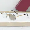 Ct0281 Nuevas Gafas de Sol de Moda Transfronteriza de Lujo con Corte de Diamante que Cambian de Color Kajia Ct Gafas de Sol Frescas para Vacaciones para Hombres y Mujeres