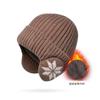 Sombrero Protector de Orejas para Mujer, Nueva Moda Otoño e Invierno 2025, Cálido Cubrecabeza de Ciclismo Grueso con Forro Polar para Hombre, Gorro de Lana Tricotado