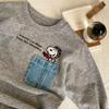 Ropa Infantil de Primavera y Otoño Camiseta Camiseta Interior Camiseta Infantil para Niños Manga Larga Dibujos Animados Coreanos Holgada Tops para Niñas