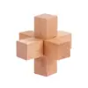 Cerradura Kongming de Mortaja y Espiga de Haya Cerradura Luban Juguete de Ocio para Niños Barril de Vino de Madera Juguete Educativo Transfronterizo para Personas Mayores