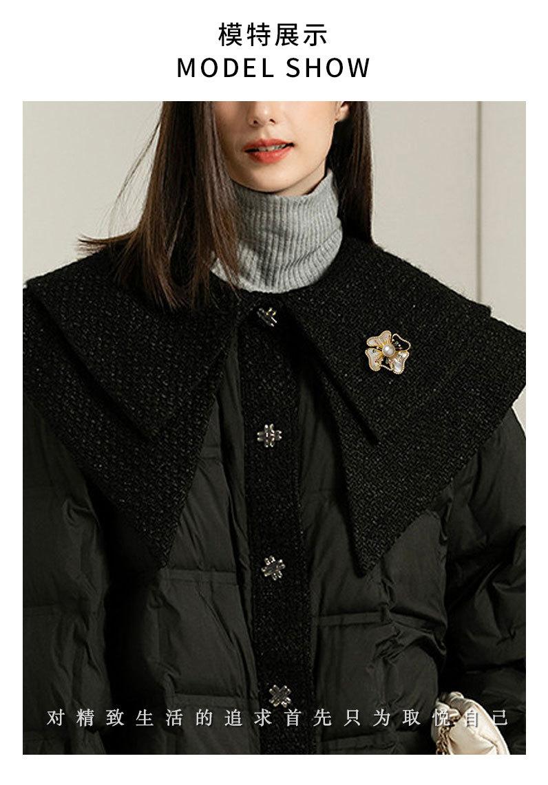 时尚轻奢风贝壳花胸针小众高级感百搭花卉胸花新款优雅