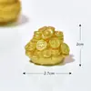 La Riqueza Está Rodando, Micro Paisaje DIY Año Nuevo Accesorios Dorados Lingote Árbol del Dinero Accesorios de Decoración Mini Adornos Pequeños