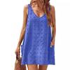 Amazon Blusa Casual de Verano para Mujer con Tirante Pequeño para Playa y Mar con Escote en V Chaleco Holgado con Tirante y Bolsillo