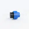 Conector Recto de Conexión Rápida para Tubería de PE, Codo en T, Codo, Accesorios de Rosca Macho, Riego Agrícola, PP Azul, Conector Externo de Conexión Rápida de Mismo Diámetro