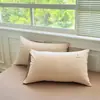 2026 Nueva Funda de Almohada de Algodón Puro Color Sólido Bicolor Estilo Minimalista Serie Dos Pieza Única
