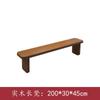Mesa de comedor moderna y sencilla de madera de álamo, de madera maciza, para apartamentos pequeños, mesa de comedor rectangular de troncos, banco de trabajo para sala de estar
