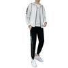 Conjunto deportivo informal de dos piezas para hombre, estilo coreano, para adolescentes, con capucha y elegante cárdigan a juego