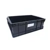 Caixa de Virada Antiestática Preta 530*380 Personalizada com Índice Estável, Caixa de Transferência Logística Eletrônica com Tampa