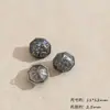 Serie de Colgantes de Plata Panax Notoginseng Candado de Paz, Candado de Fortuna, Calabaza Pulsera Artesanal Retro, Materiales para Accesorios de Manualidades DIY con Cuentas