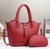 Conjunto de dos piezas: bolso de cubo atmosférico, nuevo bolso de moda para mujer 2024, bolso bandolera sencillo.