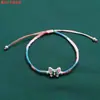 Pulsera de Plata de Ley Mariposa Nudo Chino Ruyi Candado Jade Retro Pulsera Antigua Tejida a Mano Joyería