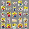 50 Piezas de Pegatinas Qiaohu, Tigre de Dibujos Animados de Personaje Animado, Lindas Pegatinas Decorativas Impermeables para Bricolaje para Termos y Cajas de Almacenamiento