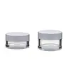 Yuzhuang Garrafa Pet Transparente de Parede Grossa com Boca Larga 5g Pote para Creme 10g Frasco Removedor de Maquiagem Frasco Cosmético Vazio para Pequenas Amostras