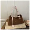 Bolso de Mano de Hombro Único Estilo Perezoso de Moda Personalizado para Mujer 2025 Moda Retro Estampado de Leopardo Nuevo Estilo Otoño e Invierno