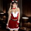 Lingerie Erótica Estilo Boneca, Vermelho Puro Desejo Roupa Sexy Temática de Natal, Roupa que Melhora o Humor, Conjunto de Duas Peças Borboleta Estilo Abstinência