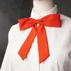 Gravata borboleta pontuda estilo JK japonês com cabo longo para meninas, estilo Academia Estudantil, para combinar com camisa de uniforme escolar de formatura