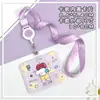 Porta-Cartões Abs de Cachorro Horizontal Porta-Crachá de Aluno com Cordão Porta-Cartão de Campus para Crianças Pequenas Idosos Capa Protetora para Cartão de Identificação para Homens e Mulheres