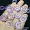 Morado Transparente Hielo 20mm Hebilla de Paz Hebilla de Princesa Piezas para Aretes Venta al por Mayor DIY Colgantes de Joyería de Jade Pasador Accesorios de Jade
