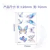 Nueva Pegatina Facial de Mariposa Estrella de Colores con Brillo Tatuaje Temporal para Fiesta Evento Escenario Niños Pegatina Facial Degradada