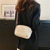 Bolso casual para mujer estilo coreano patrón de lichi simple bolso para cámara 2024 Nuevo correa ancha para el hombro hombro cruzado niña viajera pequeño