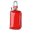 Adecuado para una variedad de estuches para llaves de coche con cremallera, cuero brillante, fibra de carbono, estuches para llaves para hombres y mujeres, fabricantes de estuches para llaves al por mayor