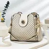 Bolsa Pequena para Mulheres, Bolsa de Ombro Feminina Estampada da Moda com Grande Capacidade, Bolsa de Mão de Alto Padrão Estilo Coreano Nicho Outono e Inverno